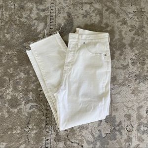 MADEWELL PERFECT VINTAGE WHITE JEANS - SIZE 29